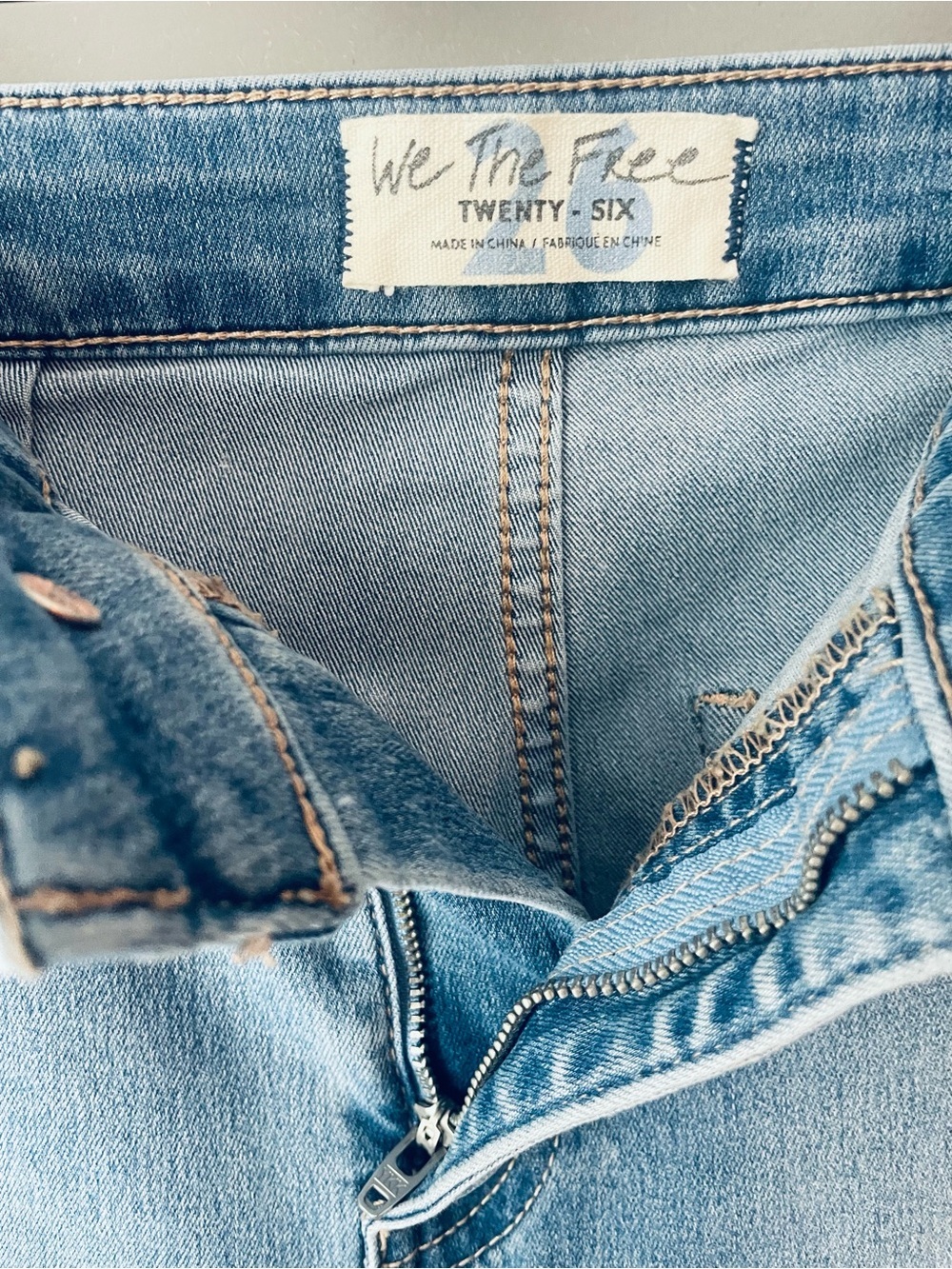 We the Free Light Blue High-Rise Flare Jeans - Picture 8 of 8